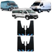 Resim Peugeot Boxer Bordo-mavi Fosforlu 4'lü Paçalık Çamurluk Tozluk Peu0fx02204 