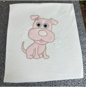 Resim CNGZSHOP Penye Bebek Battaniyesi Yazlık Köpek Figürlü 85x95 