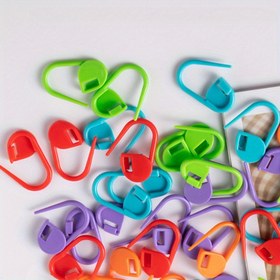 Resim 20 Adet Renkli Plastik Dikiş İşaretleyicileri DIY Tığ İşi & Örgü için – Ergonomik Tasarım, Çoklu Renkler (Kırmızı, Yeşil, Mavi, Mor, Turuncu), Karışıklığı Önler, Kazaklar & El Sanatları Projeleri için İdeal, İplik Tığ İşi 