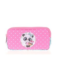 Resim Kaukko Kids&love 3 Bölmeli Kalem Çantası Sweet Panda L8116 