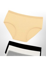 Resim Qulothes 4 Lü Farklı Renkler Ve Farklı Model Pamuklu Kadın Külot Çok Renkli 