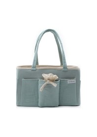 Resim Çok Gözlü Fonksiyonel Anne Organizer Bebek Bakım Çantası Mint 