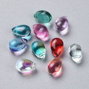 Resim 200 adet Cam Boncuklar Takı Yapımı için, Çeşitli Renklerde Gözyaşı Şekilli Boncuklar, 9x6mm DIY El Sanatları Boncuklar için Bileklikler, Kolyeler, Küpeler, Saç İğneleri - Cam Malzeme 