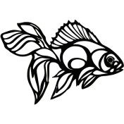 Resim Akvaryum Balığı 70X49 cm 