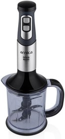 Resim arnica GH21592 Diva Trend El Blender Seti, 1200W, 1.2 L Hazne, Paslanmaz Çelik Bıçak, Gümüş 