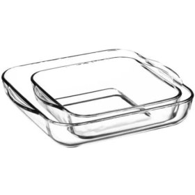 Resim Paşabahçe Borcam Kare Tepsi 2'Li P159028 