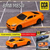 Resim CCA 1:64 Ölçekli BMW M850i M4 GT3 Mini Alaşımlı Araba Modeli - Şok Emici Maç Kutusu Cep Oyuncak, Gençler İçin Mükemmel Noel veya Cadılar Bayramı Hediyesi - Turuncu/Yeşil, En İyi Noel Hediyesi 