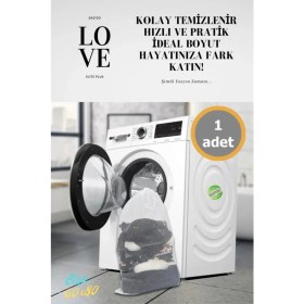 Resim PremiumPort 50X70CM Çamaşır Yıkama Filesi, Rahat ve Güvenli Temizlik Için Ideal 