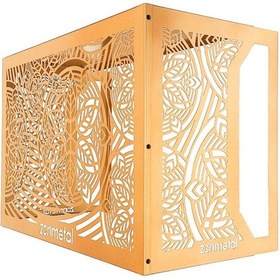 Resim Flower Klima Motoru Gizleme Kafesi Özel Gold Renk 70x55x41 Cm 