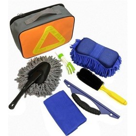 Resim Komple Araba Yıkama Aletleri Seti, Yedi Parçalı Temizlik Seti, Profesyonel Güzellik Bakımı Araba Malzemeleri Cun7md 48-açık Mavi 