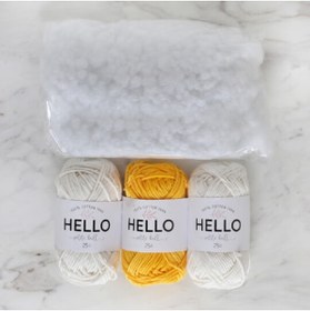 Resim TUVA Amigurumi Kiti Düğmeli Tavşan Mgak01 
