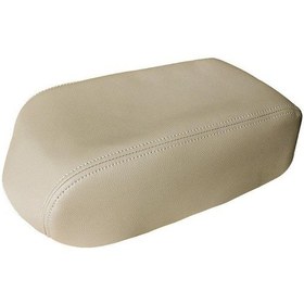 Resim Toyota Avalon 2000-2004 İçin Araba Merkezi Kolçak Kutusu Koruyucu Deri Kapak Bej 1 Adet 