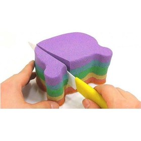 Resim Heroes Kinetik Kum 4 Renk 1 KG Oyun Kumu Kalıp 