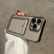 Resim Redmi Note 12, 11, 10, 13 Pro Plus, 10S, Note 13 Pro+ 5G için uygun minimal bir kart yuvası kılıfı, şeffaf bir kart tutucu ve lens koruması sunar. 