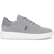 Resim Tamer Tanca Erkek Hakiki Deri Gri Sneakers & Spor Ayakkabı 352 22351 Erk Ayk Y25 Grı Suet Gri 