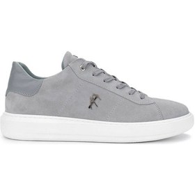 Resim Tamer Tanca Erkek Hakiki Deri Gri Sneakers & Spor Ayakkabı 352 22351 Erk Ayk Y25 Grı Suet Gri 