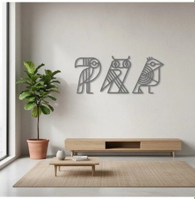 Resim Mısır Hiyeroglifleri Metal Duvar Tablosu 