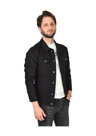 Resim Deepsea Erkek Koyu Lacivert Slim Fit Likralı Kot Ceket Jean Ceket 2201007 False Koyu Lacivert 