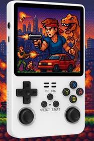Resim Fillikutum Retro R36S Mini Oyun Konsol 3.5” IPS Ekran, Linux OS, 64GB TF Kart ve 15000 Oyun Retro PS1, PSP, N64 