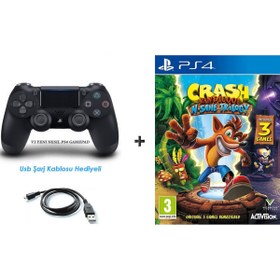 Resim Sony Crash Bandicoot PS4 OYUN+PS4 V2 NESIL DUALSHOCK KOL 