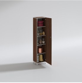 Resim Kenzlife mutfak dolabı zehra 168*030*032 cvz kilitli ayaklı banyo evrak ofis kitaplık ayakkabılık kiler 