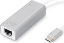 Resim DN-3024 USB TYPE C Gigabit Ethernet Adaptörü, 1x10-100-1000 port,1xUSB Tip C erkek port Digitus