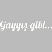 Resim Bak Karıştır Gayyış Gibi Sticker 20x4 Cm Beyaz Renk 