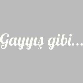 Resim Bak Karıştır Gayyış Gibi Sticker 20x4 Cm Beyaz Renk 