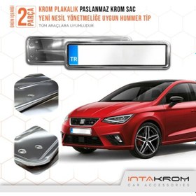 Resim intakrom Seat Ibiza Krom Plakalık - Hummer Tip 2 Adet 