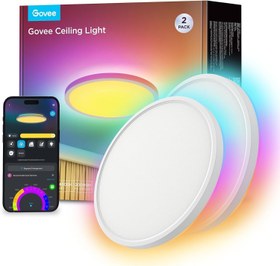 Resim RGBIC Smart Tavan Lambası, 24W, 16 Milyon Renk, Alexa & Google Assistant Uyumu 