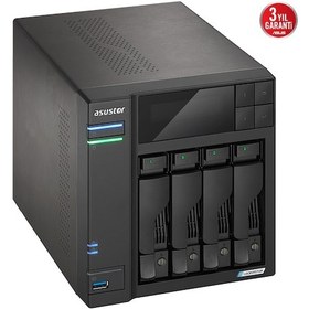 Resim Asustor AS6704T Intel N5105 4 Yuvalı 4 GB DDR4 16 GB Ram Desteği NAS Depolama Ünitesi 