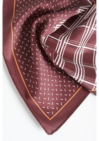 Resim Ac&Co / Altınyıldız Classics Erkek Bordo - Beyaz Desenli Mendil Bordo - Beyaz 