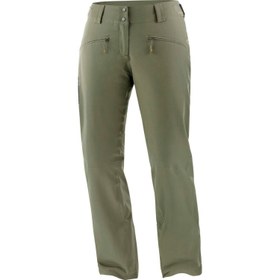 Resim Salomon Edge Pant Kadın Yeşil Kayak Pantolonu 