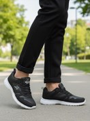 Resim AYK'S Siyah-Beyaz Esnek Hafif Erkek Spor Ayakkabı Xstep 020-Cilt M 