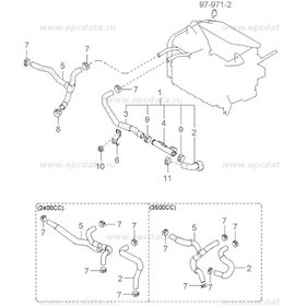 Resim Kia Sorento 02 10 Su Gırıs Hortumu,973103E110-973103E110 