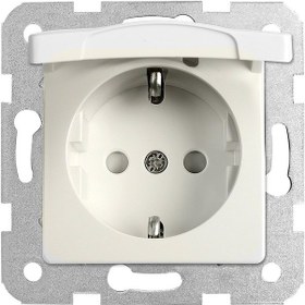 Resim Viko Linnera/rollina Krem Kapaklı Topraklı Priz Çocuk Korumalı Çerçevesiz - 90441012 