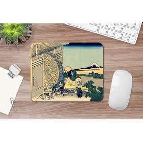 Resim Hokusai Watermill At Onden 17 X 21 Cm Mouse Pad Mousepad 