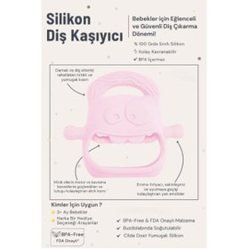 Resim Kanonik Education Pembe Bebek Silikon Diş Kaşıyıcı 