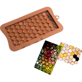 Resim Bal Peteği Silikon Kalıp Çikolata Muffin Sabun Kokulu Taş Mum Epoksi Kalıbı 