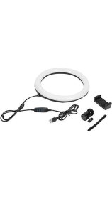 Resim Coverzone MJ26 Ring Light Çok Renkli Fonksiyonlu Tripod LED 