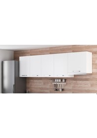 Resim Minar 260 Cm Mutfak Dolabı Beyaz 260-B8-Üst Modül Beyaz 