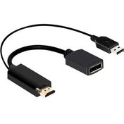 Resim 4K USB Powered HDMI Uyumlu Erkek Dp Ekran Bağlantı Noktası Kadın Dönüştürücü Adaptörü Cihazları (Yurt Dışından) 