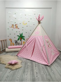 Resim Henna Prime Meloon Kızıldereli Çocuk Oyun Çadırı Devrilmeyen Sabitleme Mekanizmalı 
