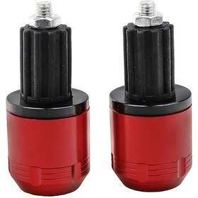 Resim Hightower Kırmızı 22mm Evrensel Motosiklet Gidon Koruma Tıpası Alaşım Kapak 