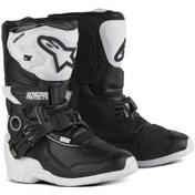 Resim Alpinestars Tech 3s Kros Çocuk Motosiklet Botu Beyaz Siyah 