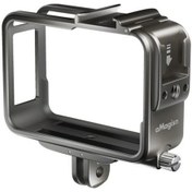 Resim Lasonstiges Amagisn Metal Kafes Koruyucu Kılıf Kabuk Koruyucu Çerçeve Insta 360 One-rs Action Panoramik Kamera Adaptörü Için 