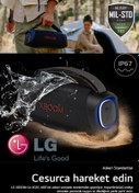 Resim LG Taşınabilir Bluetooth hoparlör, 15saat Pil+8'' woofer ,3'' tweeter Yüksek Ses 60W Sound Boost 