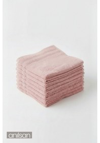 Resim 10'lu G.kurusu Mini Havlu - 30x30 Cm, 50gr %100 Pamuk,el, Yüz Havlusu Gülkurusu 