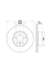 Resim Bmw 320d F30-f80 Fren Diski On 2012-2018 Hella 8dd355115381 2adettir 