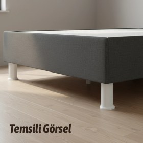 Resim Badem10 Keson 4 Adet 12 cm Beyaz Plastik Mobilya Baza Tv Ünitesi Yükseltme Ayağı Destek Ayağı 